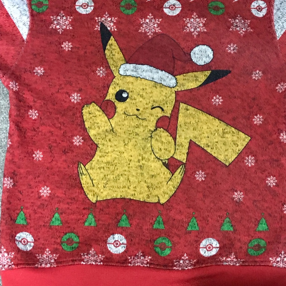 Pokémon Christmas sweatshirt. Boys size XS.